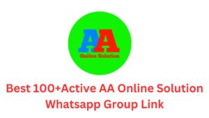 AA Online Solution Whatsapp Group Link