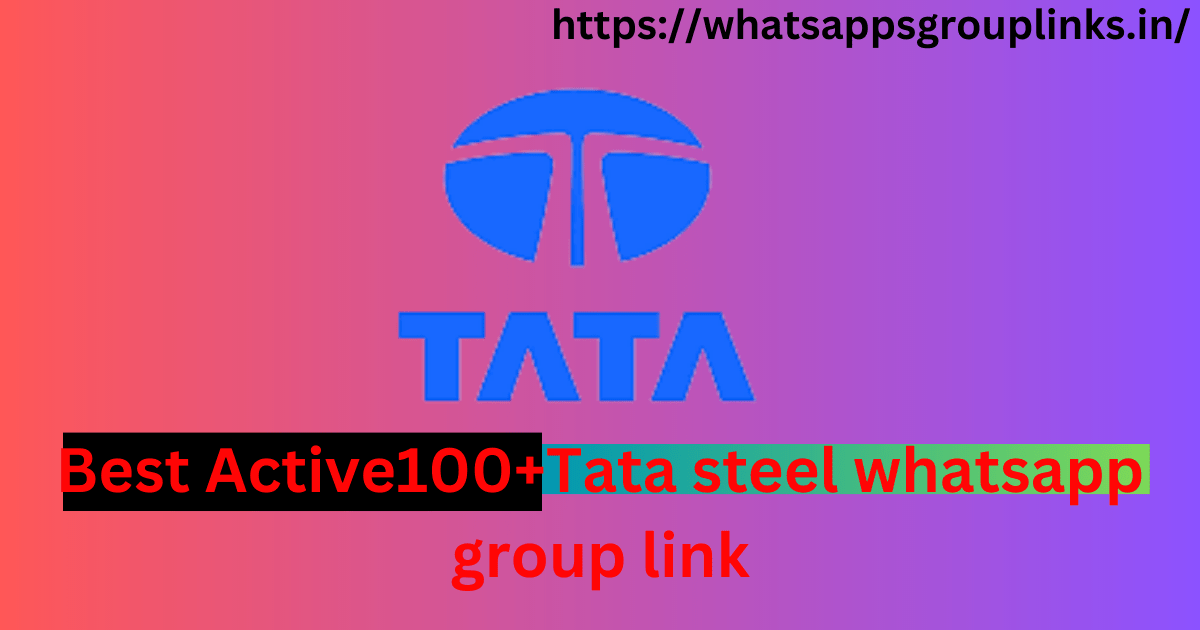 Tata steel whatsapp group link