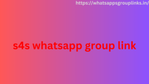 s4s whatsapp group link